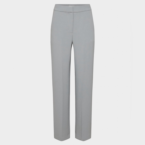 Wilfred Pants - Aritzia Limitless Light Gray Straight Leg Trousers